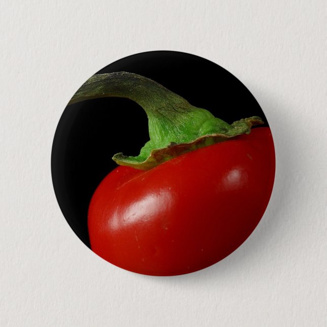 Badge Rond 5 Cm Chili rouge (Devant)