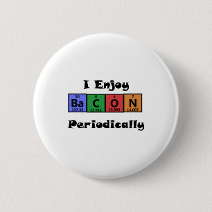 Badge Rond 5 Cm Chimie de la Science de lard de Tableau périodiqu