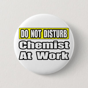 Badge Rond 5 Cm Chimiste Au Travail