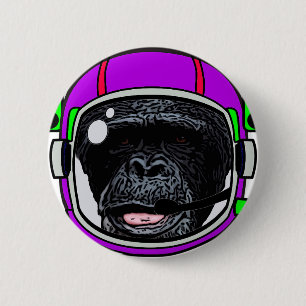 Badge Rond 5 Cm Chimp. spatial