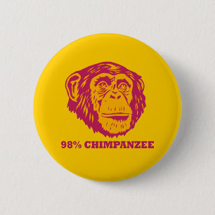 Badge Rond 5 Cm Chimpanzé de 98%