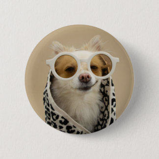 Badge Rond 5 Cm chiot cool