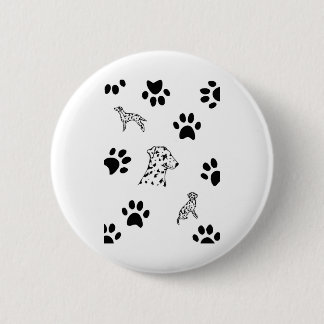 Badge Rond 5 Cm Chiots de Dalmation