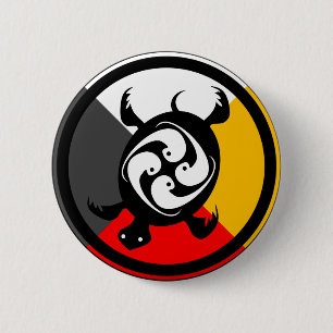 Badge Rond 5 Cm Chippewa Dodem Miskwaadesi