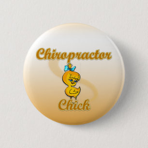 Badge Rond 5 Cm Chiropracteur Chick