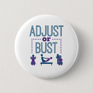 Badge Rond 5 Cm Chiropraticien Chiropratique Chiro Ajuster ou Défa