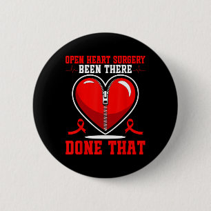 Badge Rond 5 Cm Chirurgie cardiaque ouverte Patients Défenseurs de