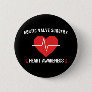 Badge Rond 5 Cm Chirurgie de remplacement de la valve autique Sens