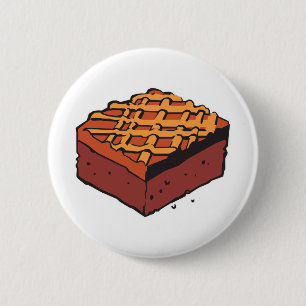 Badge Rond 5 Cm chocolat brownie