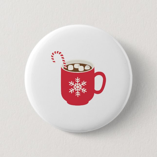 Badge Rond 5 Cm Chocolat chaud (Devant)