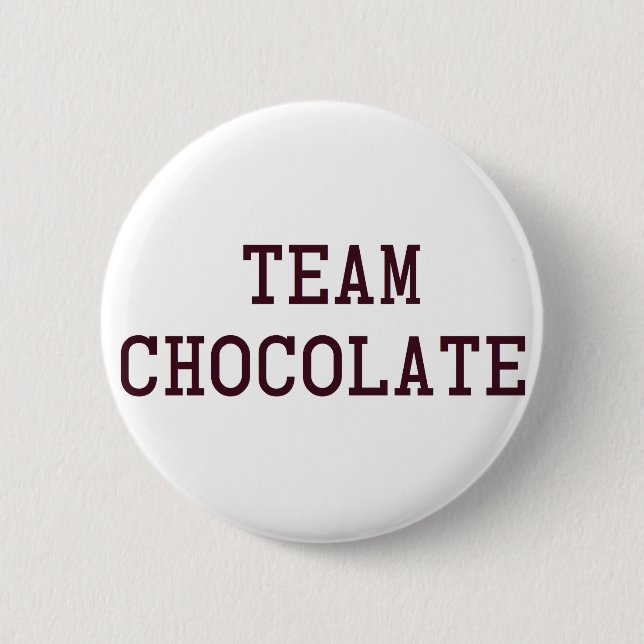 Badge Rond 5 Cm Chocolat d'équipe (Devant)