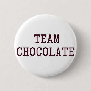 Badge Rond 5 Cm Chocolat d'équipe