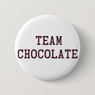 Badge Rond 5 Cm Chocolat d'équipe
