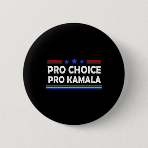 Badge Rond 5 Cm Choice Pro Kamala 2024 Feminist Women's Rights Har