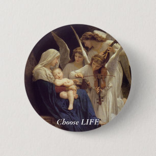 Badge Rond 5 Cm Choisir la vie