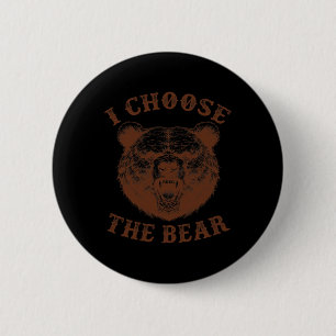 Badge Rond 5 Cm Choisir L'Ours Féministe Rage Féministe Féminisme