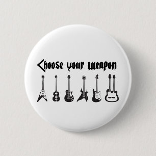 Badge Rond 5 Cm Choisissez votre arme