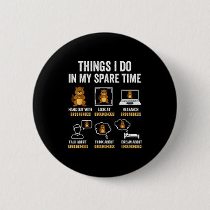 Badge Rond 5 Cm Choses Drôles Que Je Fais Dans Mon Temps Libre Hum