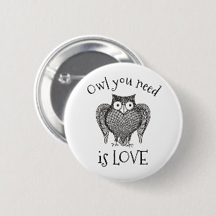 Badge Rond 5 Cm Chouette dont vous avez besoin