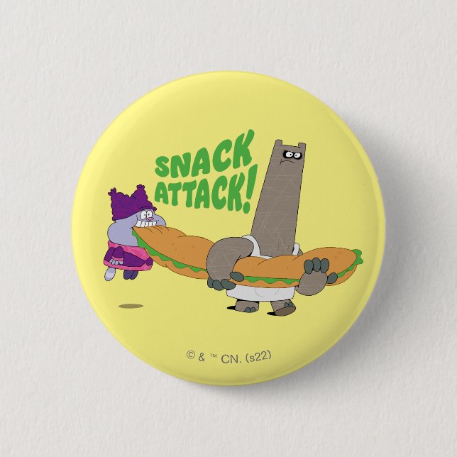 Badge Rond 5 Cm Chowder et Shnitzel (Devant)