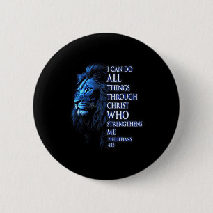 Badge Rond 5 Cm Chrétien Je peux faire toutes choses par le Christ