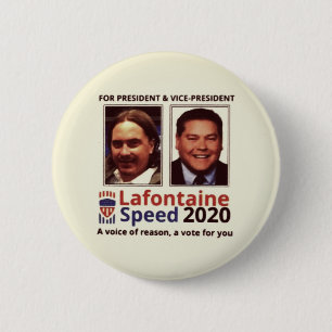 Badge Rond 5 Cm Chris Lafontaine pour le président 2020