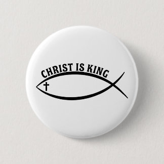 Badge Rond 5 Cm Christ est roi