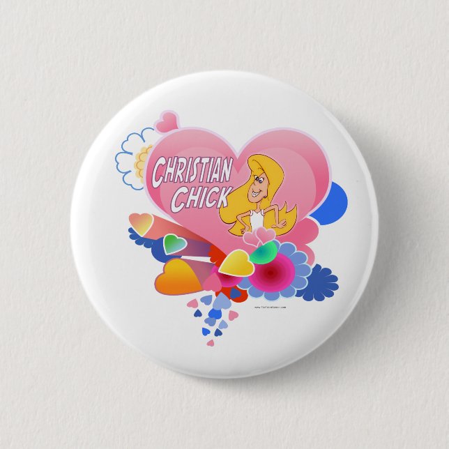 Badge Rond 5 Cm Christian Chick (Devant)