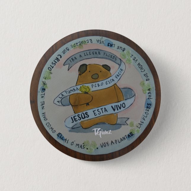 Badge Rond 5 Cm Christian Pin (Devant)