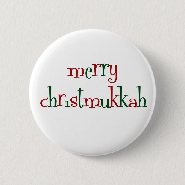 Badge Rond 5 Cm christmukkah (Devant)