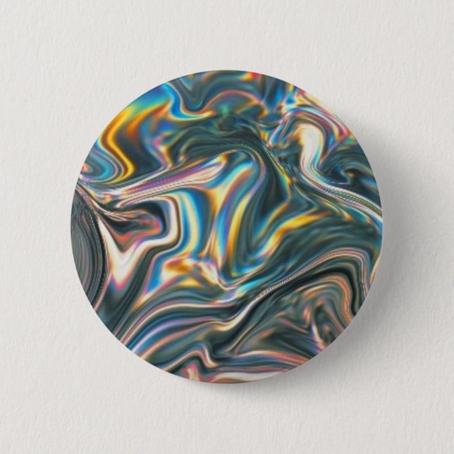 Badge Rond 5 Cm Chrome olographe (Devant)