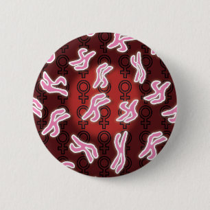 Badge Rond 5 Cm Chromosomes Féminins Science
