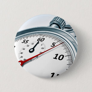 Badge Rond 5 Cm chronomètre