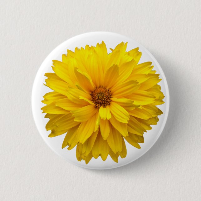 Badge Rond 5 Cm Chrysanthème (Devant)