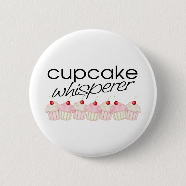 Badge Rond 5 Cm Chuchotement de petit gâteau (Devant)