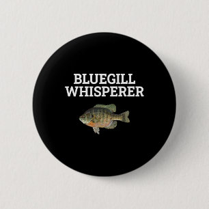 Badge Rond 5 Cm Chuchoteur de crapet arlequin Amoureux de la pêche