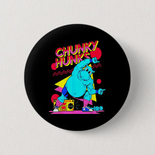 Badge Rond 5 Cm Chunky Hunks Gym Poids Bodybuilding Muscle