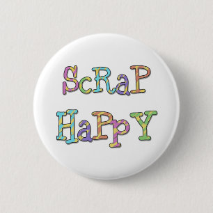 Badge Rond 5 Cm Chute heureuse