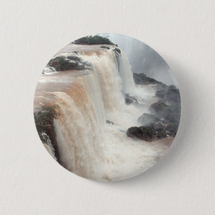 Badge Rond 5 Cm Chutes d'Iguazu Brésil / Argentine