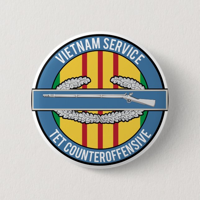 Badge Rond 5 Cm CIB du Vietnam (Devant)