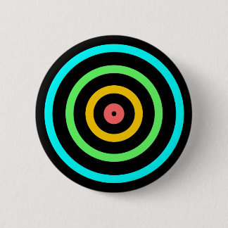 Badge Rond 5 Cm Cible au néon