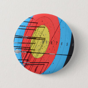 Badge Rond 5 Cm Cible de tir à l'arc