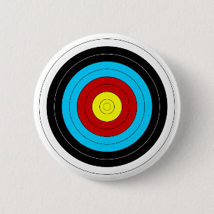 Badge Rond 5 Cm Cible de tir à l'arc