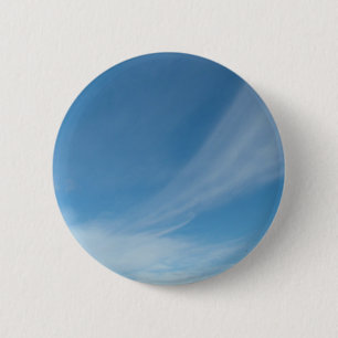Badge Rond 5 Cm Ciel bleu et nuages blancs