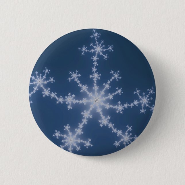 Badge Rond 5 Cm Ciel étoilé - Fractal (Devant)