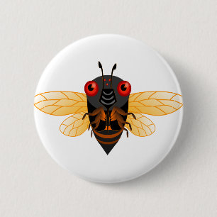 Badge Rond 5 Cm Cigale mignonne