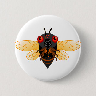Badge Rond 5 Cm Cigale mignonne