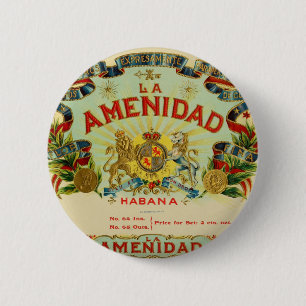 Badge Rond 5 Cm Cigares d'Amenidad de La