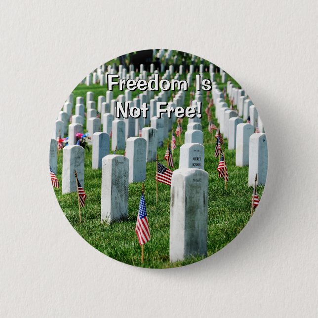 Badge Rond 5 Cm Cimetière d'Arlington (Devant)