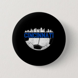 Badge Rond 5 Cm Cincinnati Football Détresse Cincy nati